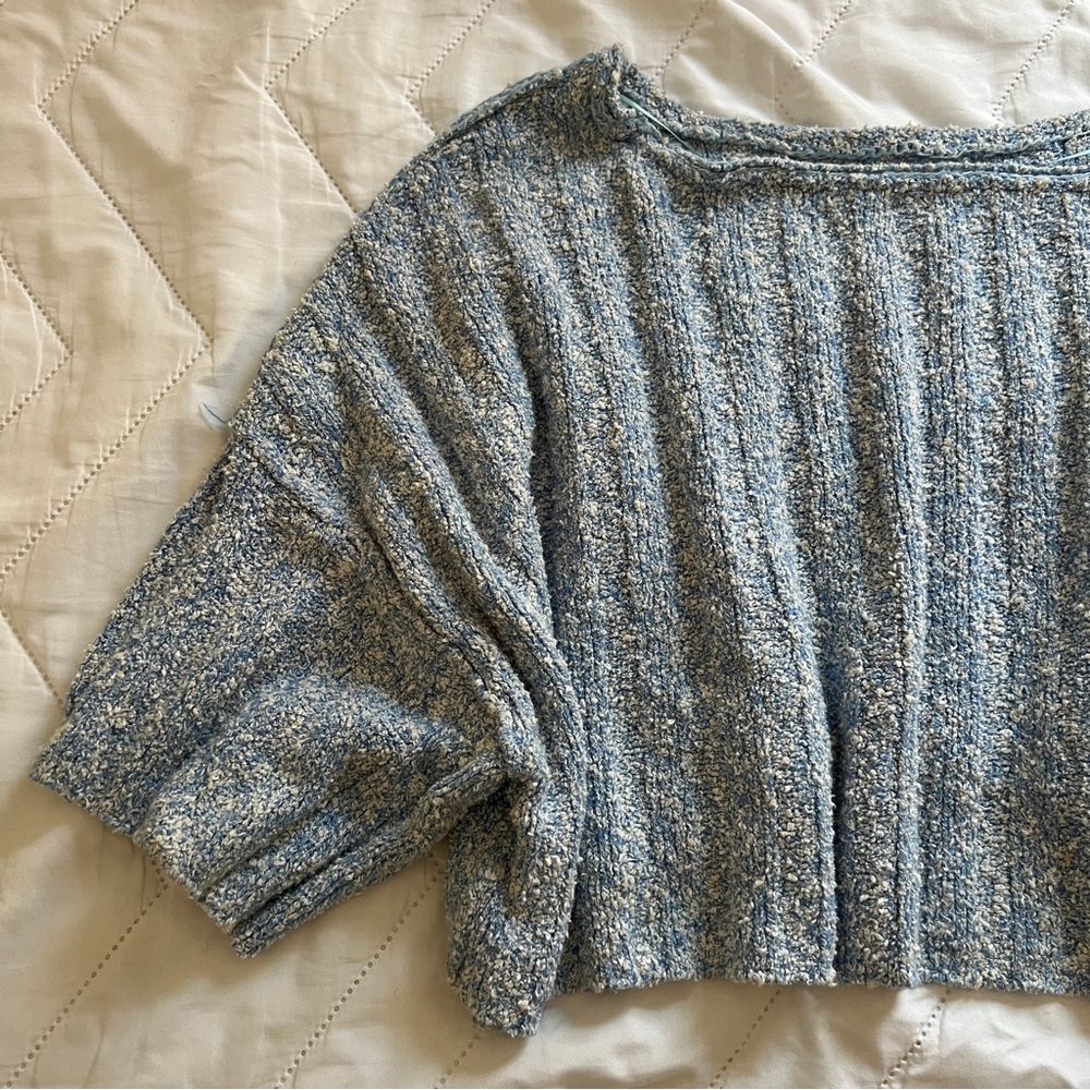 Free People cropped knit sweater